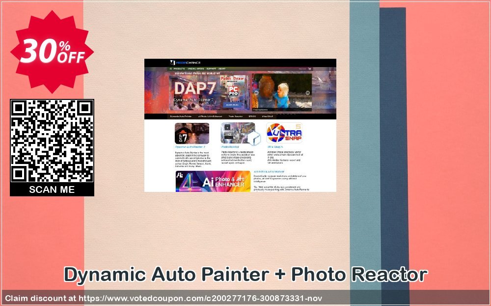 Dynamic Auto Painter + Photo Reactor Coupon, discount Coupon code Dynamic Auto Painter + Photo Reactor. Promotion: Dynamic Auto Painter + Photo Reactor Exclusive offer 