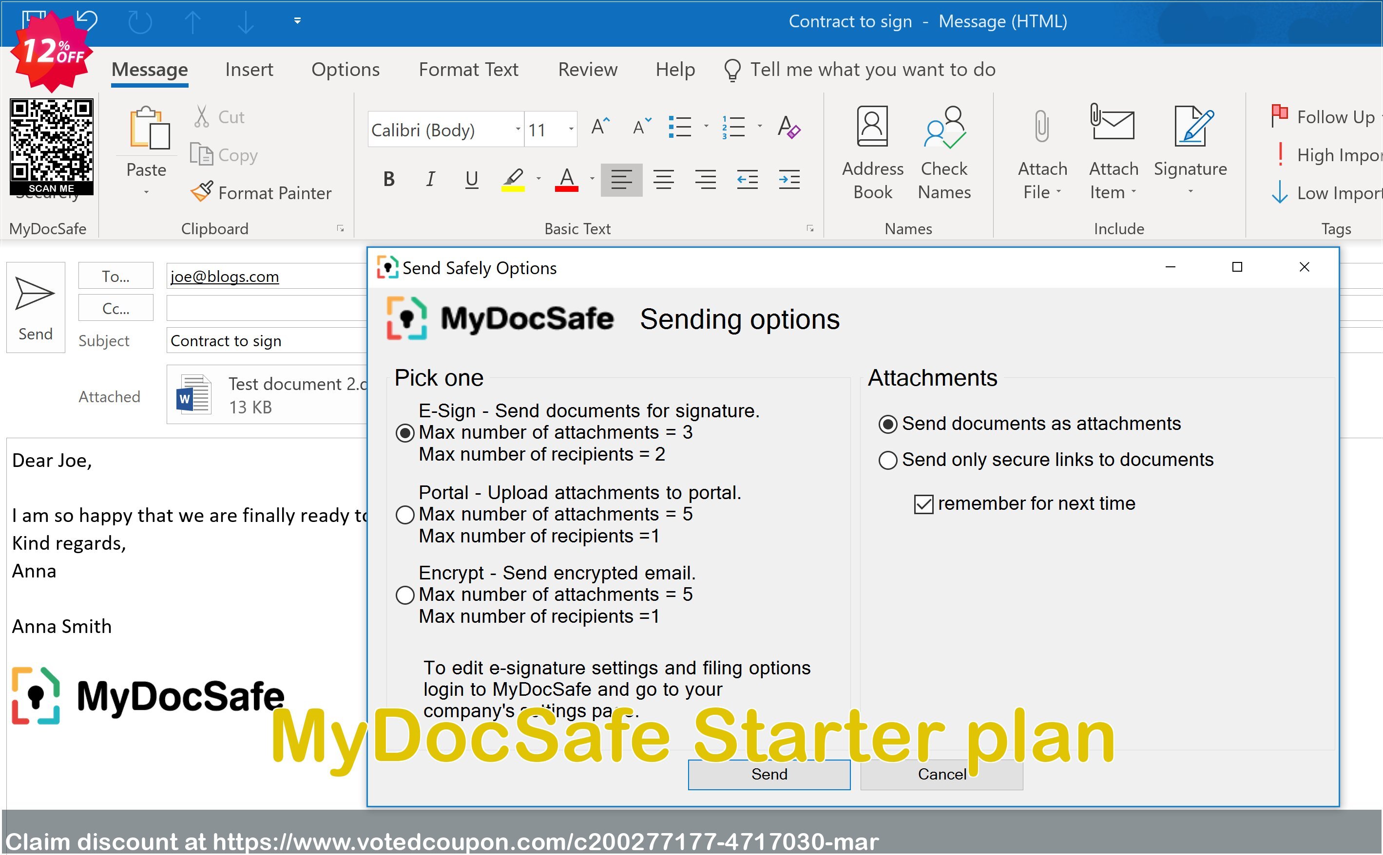 MyDocSafe Starter plan Coupon Code Apr 2024, 12% OFF - VotedCoupon