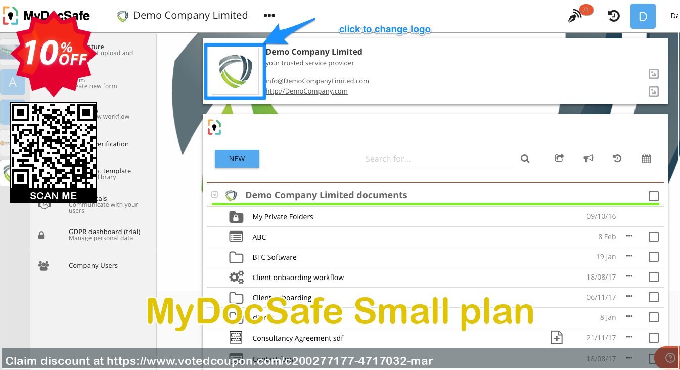 MyDocSafe Small plan Coupon Code Apr 2024, 10% OFF - VotedCoupon