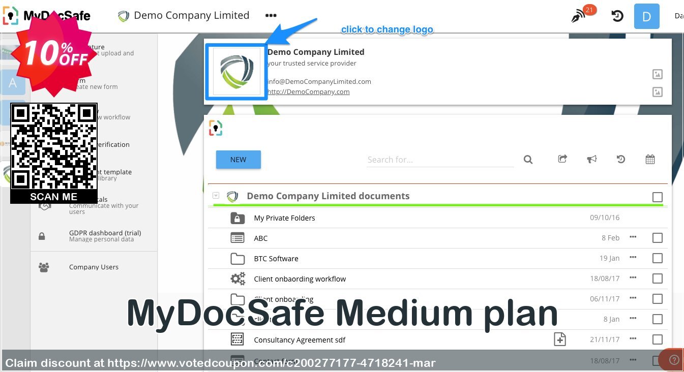 MyDocSafe Medium plan Coupon Code May 2024, 10% OFF - VotedCoupon