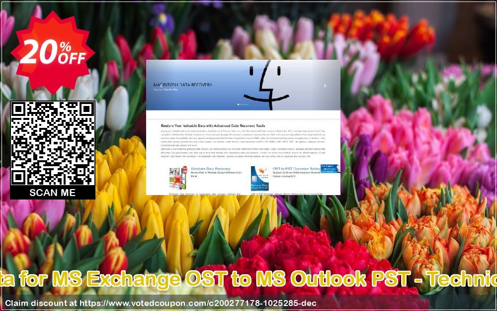 Recover Data for MS Exchange OST to MS Outlook PST - Technician Plan Coupon Code May 2024, 20% OFF - VotedCoupon