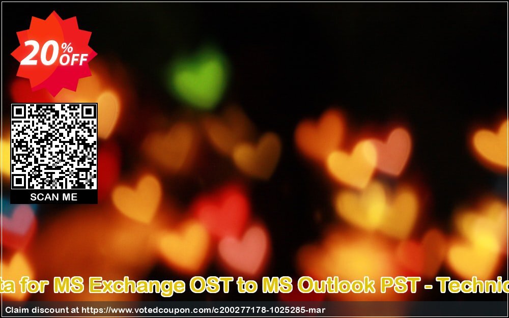 Recover Data for MS Exchange OST to MS Outlook PST - Technician Plan Coupon Code Apr 2024, 20% OFF - VotedCoupon