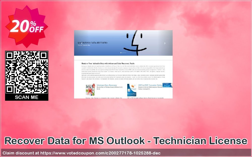 Recover Data for MS Outlook - Technician Plan Coupon Code May 2024, 20% OFF - VotedCoupon