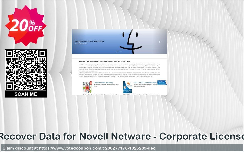 Recover Data for Novell Netware - Corporate Plan Coupon, discount Recover Data for Novell Netware - Corporate License Imposing sales code 2023. Promotion: Imposing sales code of Recover Data for Novell Netware - Corporate License 2023