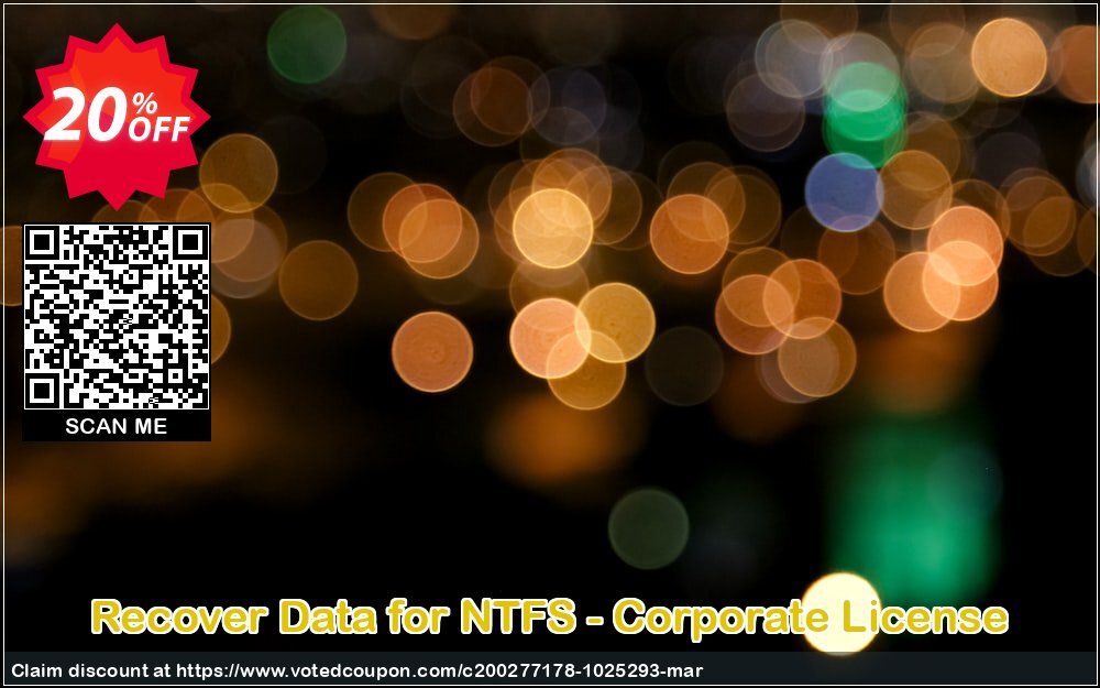 Recover Data for NTFS - Corporate Plan Coupon, discount Recover Data for NTFS - Corporate License Fearsome promo code 2024. Promotion: Fearsome promo code of Recover Data for NTFS - Corporate License 2024