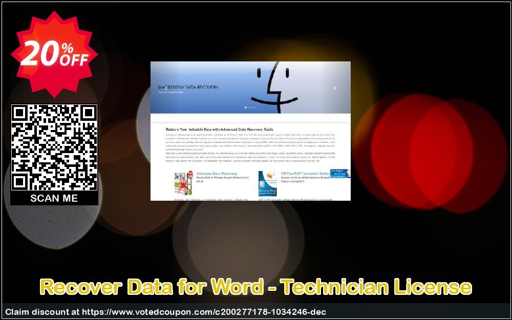 Recover Data for Word - Technician Plan Coupon, discount Recover Data for Word - Technician License Awful promo code 2023. Promotion: Awful promo code of Recover Data for Word - Technician License 2023