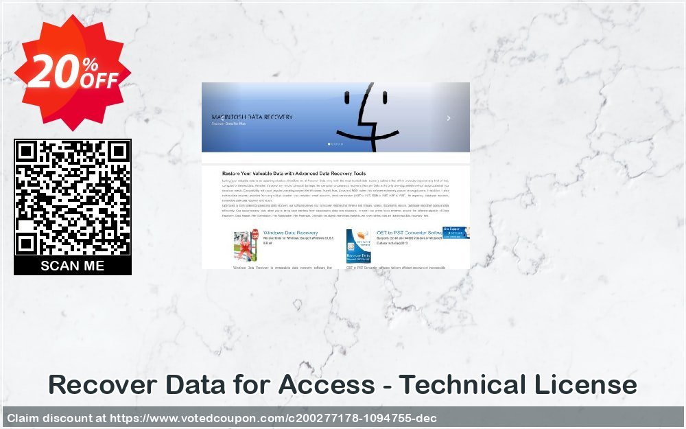 Recover Data for Access - Technical Plan Coupon, discount Recover Data for Access - Technical License Excellent discounts code 2023. Promotion: Excellent discounts code of Recover Data for Access - Technical License 2023