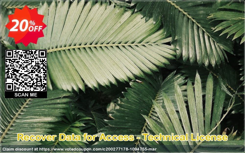 Recover Data for Access - Technical Plan Coupon Code Apr 2024, 20% OFF - VotedCoupon