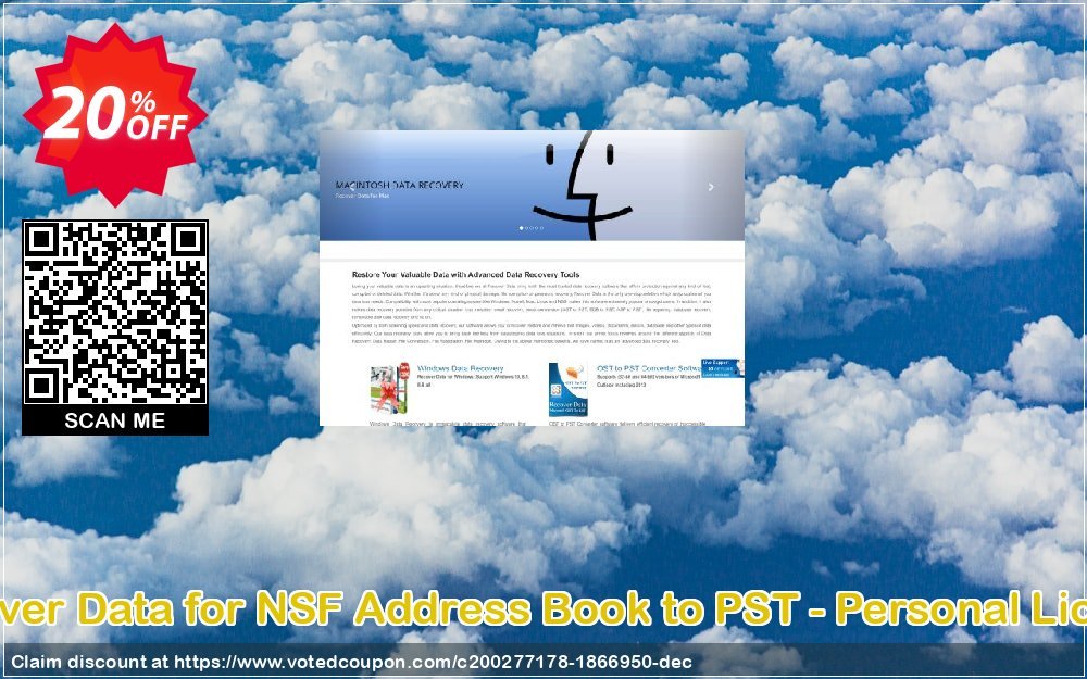 Recover Data for NSF Address Book to PST - Personal Plan Coupon, discount Recover Data for NSF Address Book to PST - Personal License Staggering offer code 2023. Promotion: Staggering offer code of Recover Data for NSF Address Book to PST - Personal License 2023