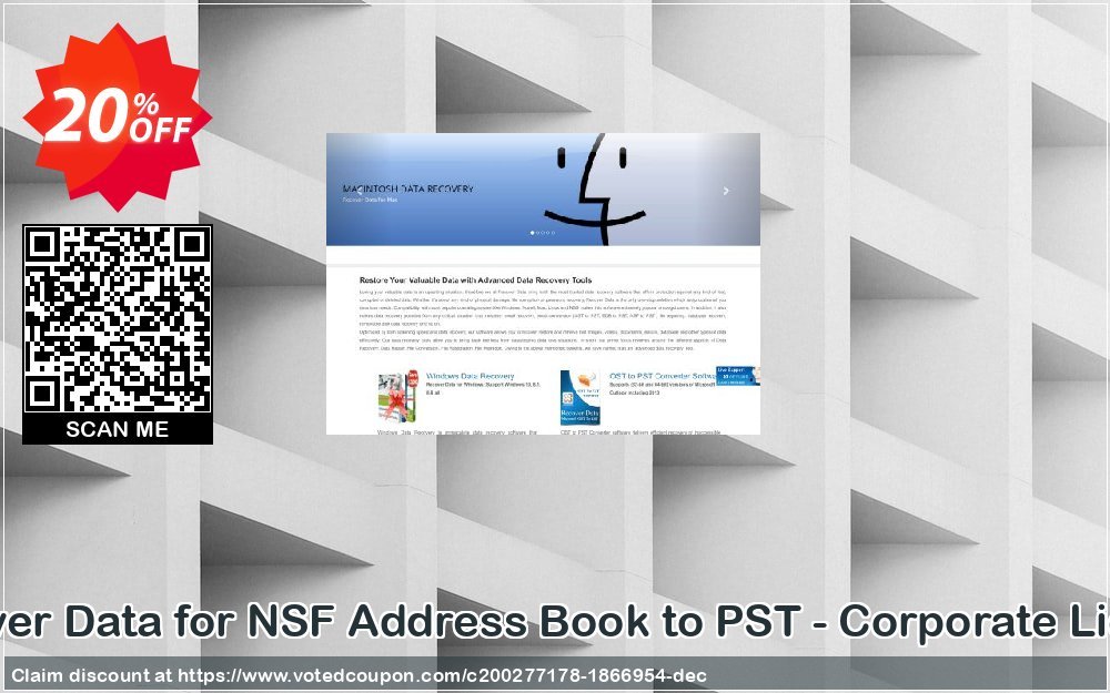 Recover Data for NSF Address Book to PST - Corporate Plan Coupon Code Apr 2024, 20% OFF - VotedCoupon