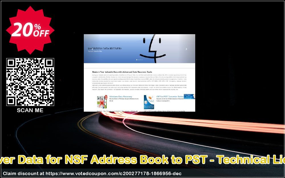 Recover Data for NSF Address Book to PST - Technical Plan Coupon Code Apr 2024, 20% OFF - VotedCoupon