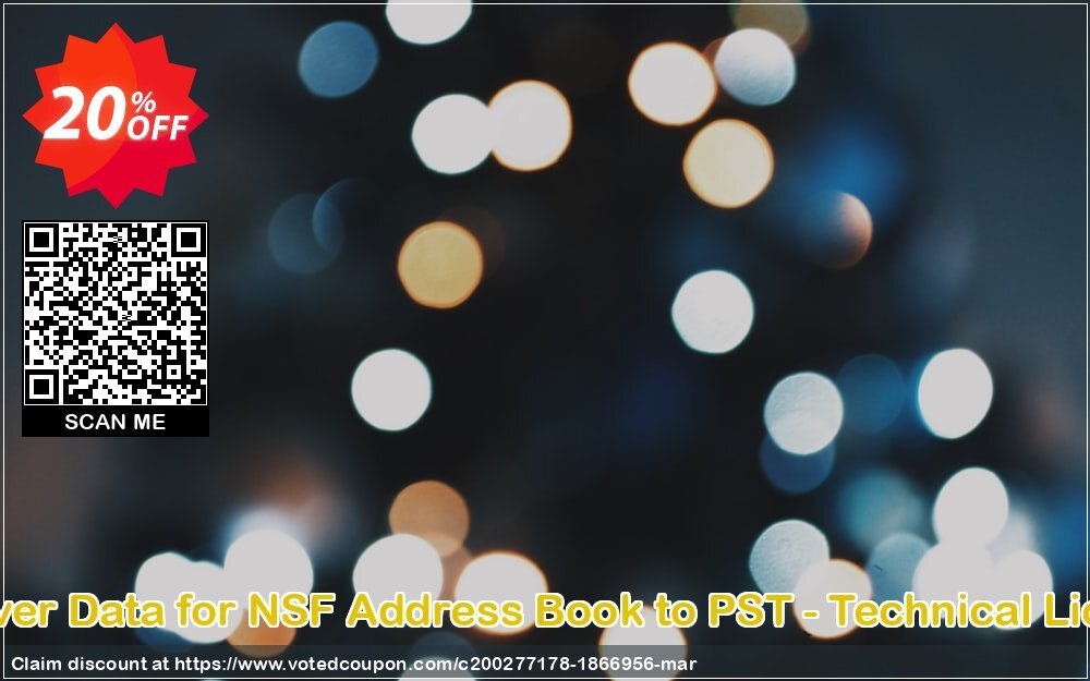 Recover Data for NSF Address Book to PST - Technical Plan Coupon, discount Recover Data for NSF Address Book to PST - Technical License Dreaded deals code 2024. Promotion: Dreaded deals code of Recover Data for NSF Address Book to PST - Technical License 2024