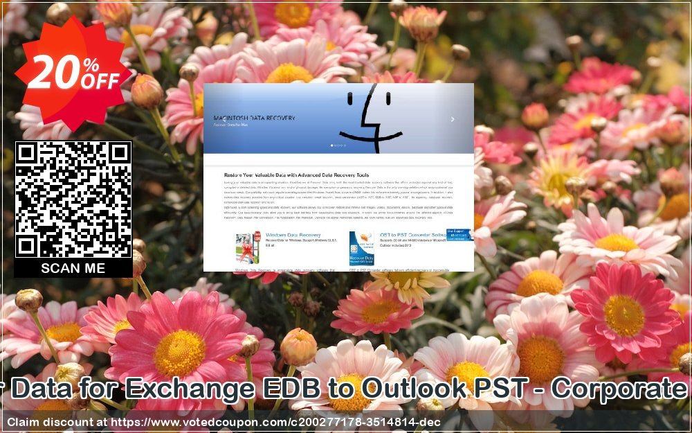 Recover Data for Exchange EDB to Outlook PST - Corporate Plan Coupon, discount Recover Data for Exchange EDB to Outlook PST - Corporate License Dreaded discount code 2024. Promotion: Dreaded discount code of Recover Data for Exchange EDB to Outlook PST - Corporate License 2024