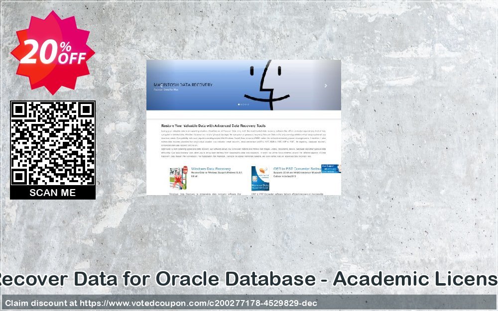 Recover Data for Oracle Database - Academic Plan Coupon, discount Recover Data for Oracle Database - Academic License Marvelous promo code 2024. Promotion: Marvelous promo code of Recover Data for Oracle Database - Academic License 2024
