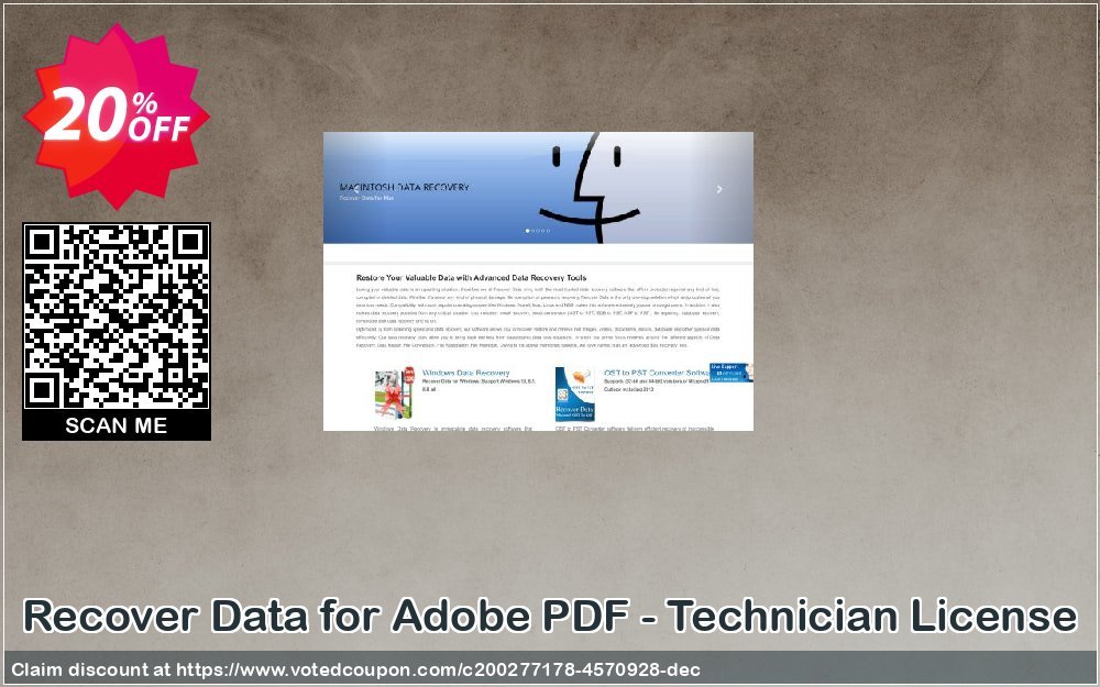 Recover Data for Adobe PDF - Technician Plan Coupon, discount Recover Data for Adobe PDF - Technician License Dreaded promotions code 2023. Promotion: Dreaded promotions code of Recover Data for Adobe PDF - Technician License 2023