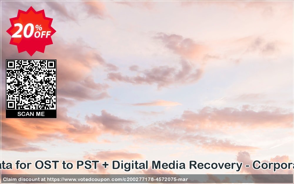 Recover Data for OST to PST + Digital Media Recovery - Corporate Plan Coupon Code May 2024, 20% OFF - VotedCoupon