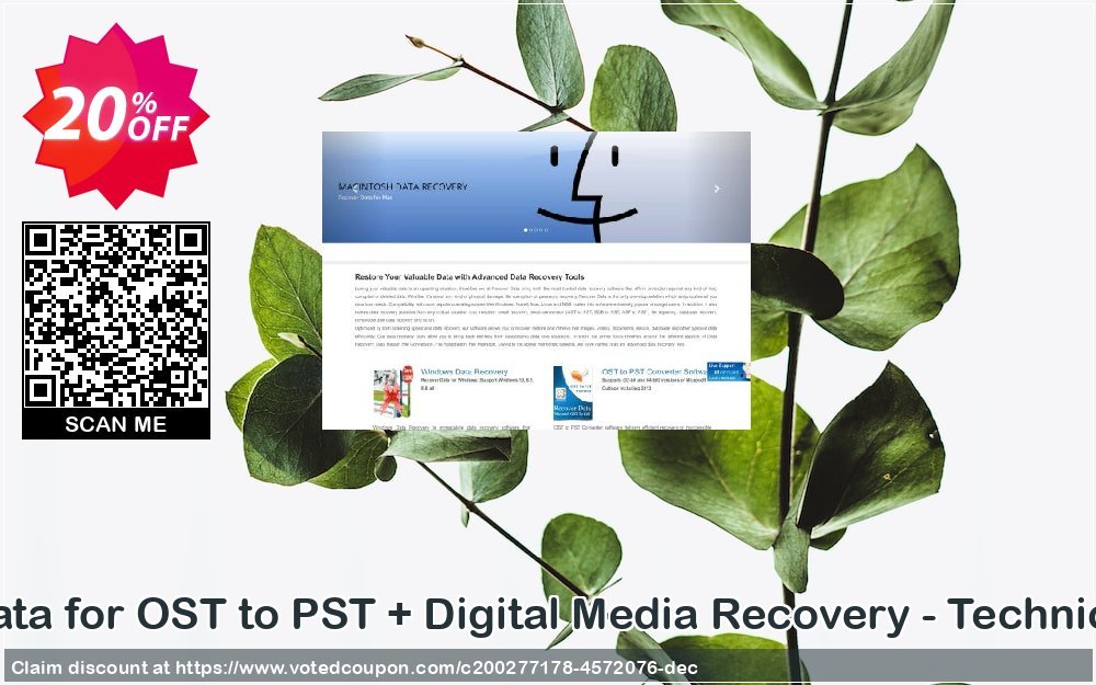Recover Data for OST to PST + Digital Media Recovery - Technical Plan Coupon, discount Recover Data for OST to PST + Digital Media Recovery - Technical License Formidable promotions code 2023. Promotion: Formidable promotions code of Recover Data for OST to PST + Digital Media Recovery - Technical License 2023