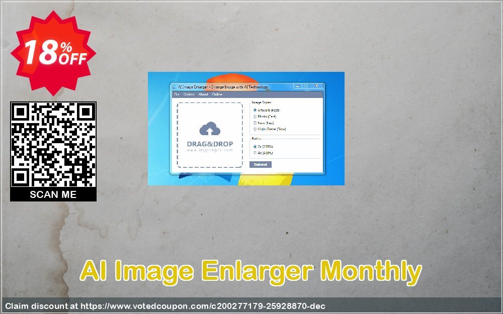 AI Image Enlarger Monthly Coupon, discount AI Image Enlarger Monthly Amazing discounts code 2023. Promotion: Awful discount code of AI Image Enlarger Monthly 2023