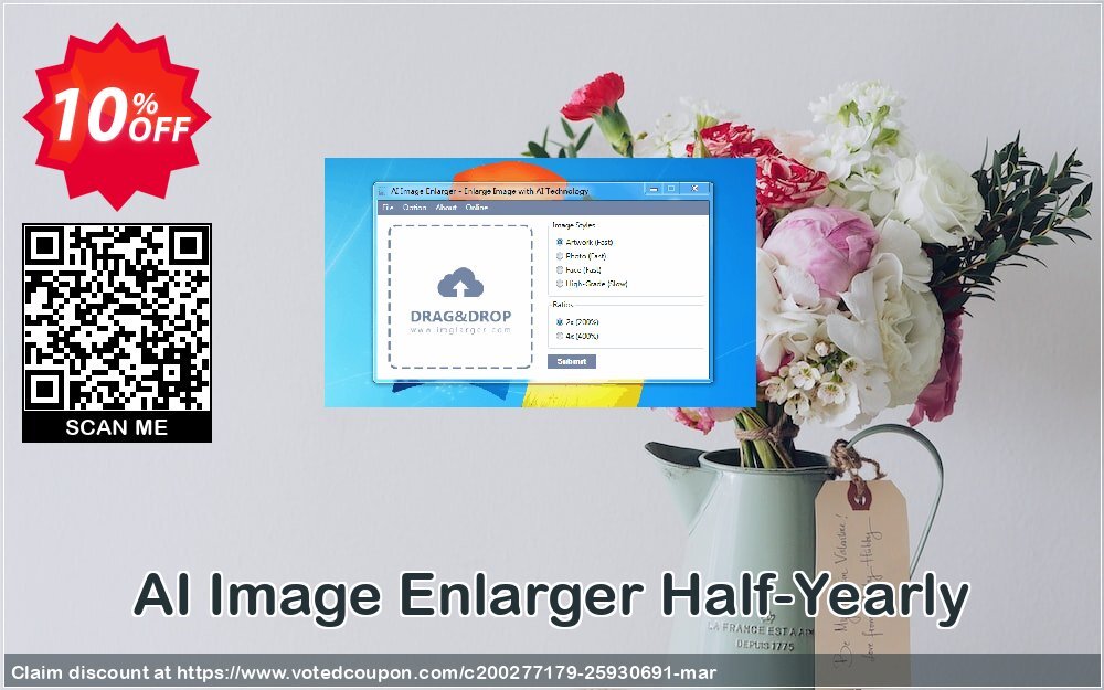 AI Image Enlarger Half-Yearly Coupon Code Apr 2024, 10% OFF - VotedCoupon