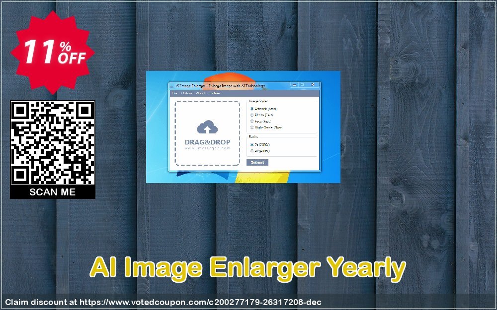 AI Image Enlarger Yearly Coupon, discount AI Image Enlarger Yearly Exclusive promo code 2024. Promotion: Hottest offer code of AI Image Enlarger Yearly 2024