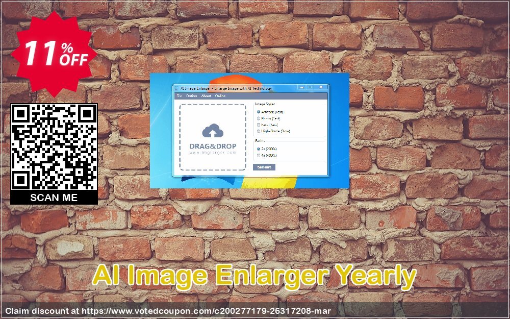 AI Image Enlarger Yearly Coupon Code May 2024, 11% OFF - VotedCoupon