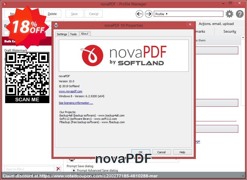 novaPDF Coupon, discount novaPDF Best promotions code 2024. Promotion: Best promotions code of novaPDF 2024