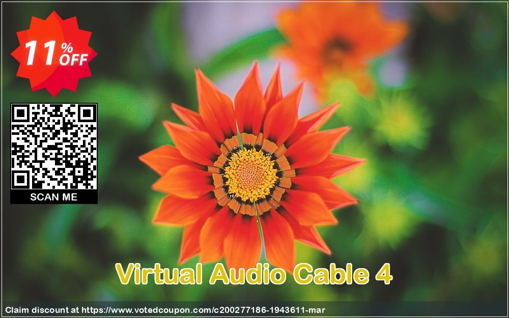 Virtual Audio Cable 4 Coupon, discount Virtual Audio Cable 4 Formidable deals code 2025. Promotion: Impressive sales code of Virtual Audio Cable 4 2024