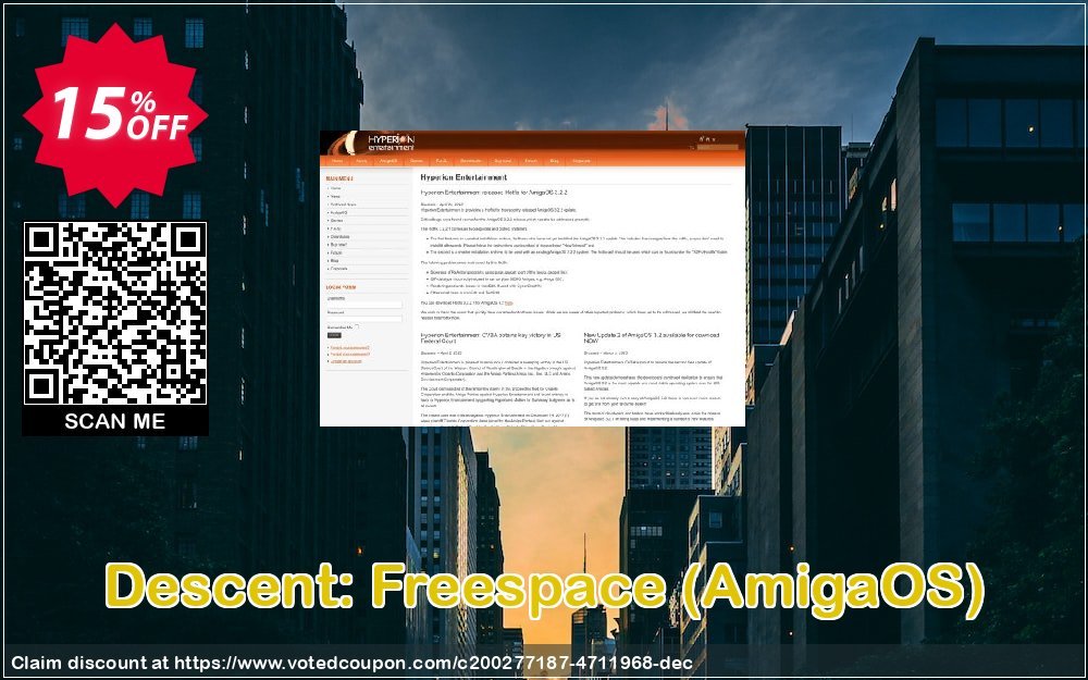 Descent: Freespace, AmigaOS  Coupon, discount Descent: Freespace - The Great War (AmigaOS) Awful discount code 2023. Promotion: Awful discount code of Descent: Freespace - The Great War (AmigaOS) 2023