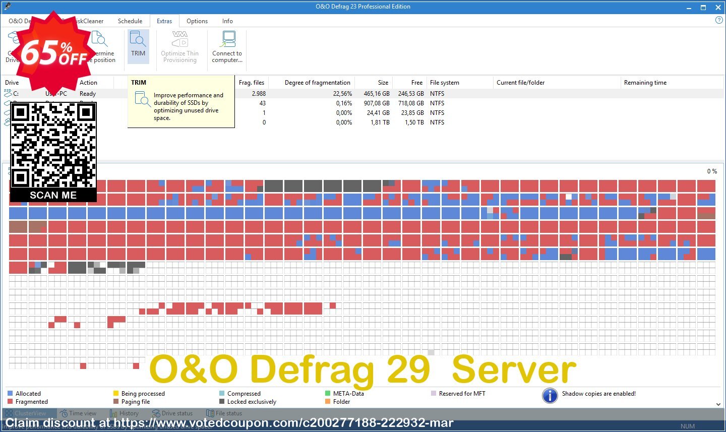 O&O Defrag 28 Server voted-on promotion codes