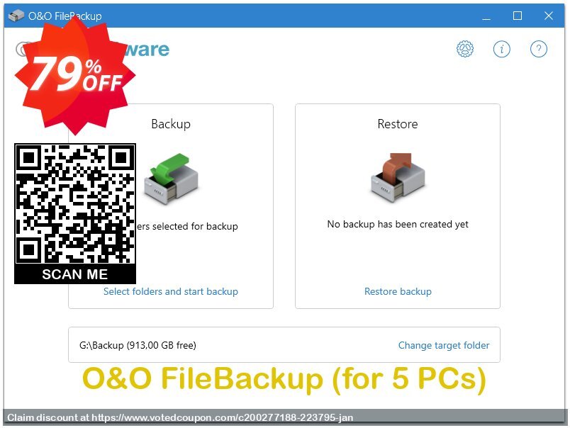 O&O FileBackup, for 5 PCs  Coupon Code Apr 2024, 79% OFF - VotedCoupon