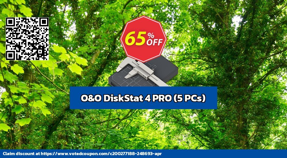 O&O DiskStat 4 PRO, 5 PCs  voted-on promotion codes