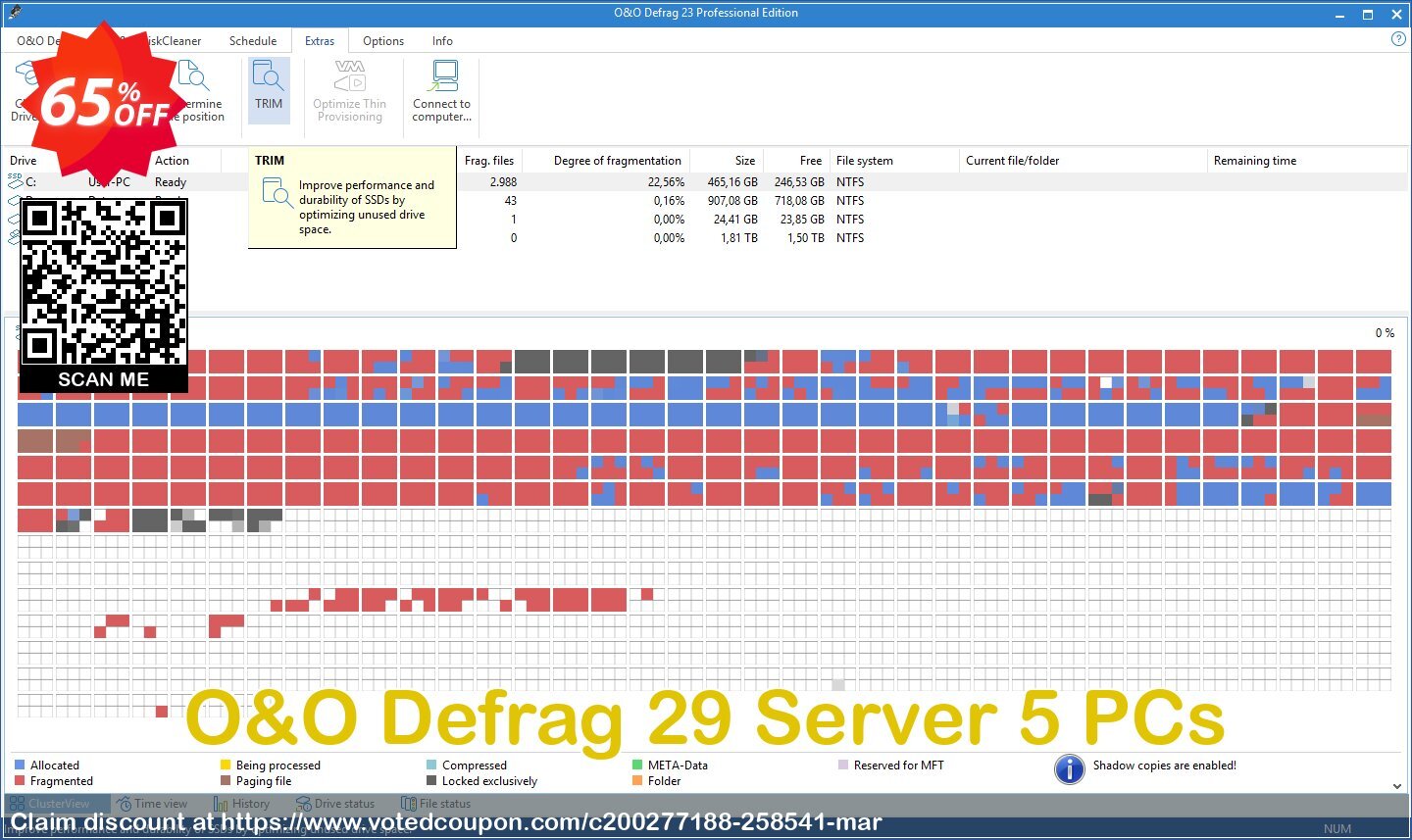 O&O Defrag 28 Server 5 PCs Coupon Code May 2024, 65% OFF - VotedCoupon