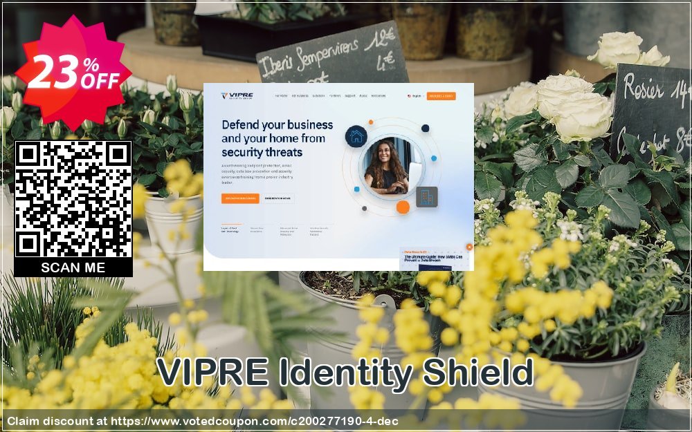 VIPRE Identity Shield Coupon, discount 20% OFF VIPRE Identity Shield 2023. Promotion: Special promotions code of VIPRE Identity Shield, tested in {{MONTH}}