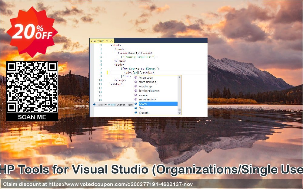 PHP Tools for Visual Studio, Organizations/Single User  Coupon, discount PHP Tools for Visual Studio - Commercial License Stunning promo code 2024. Promotion: Fearsome discount code of PHP Tools for Visual Studio - Commercial License 2024