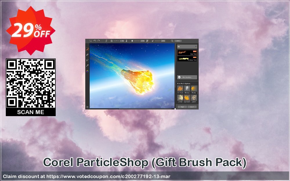 Corel ParticleShop, Gift Brush Pack  voted-on promotion codes