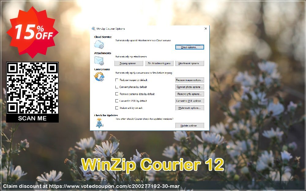 WinZip Courier 12 Coupon, discount 10% OFF WinZip Courier 9.5 2024. Promotion: Awesome deals code of WinZip Courier 9.5, tested in {{MONTH}}