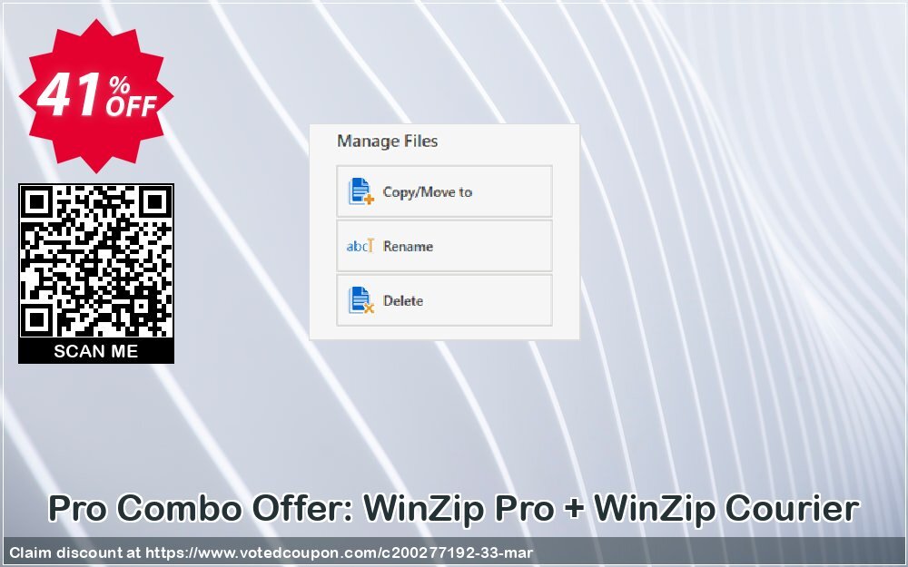 Pro Combo Offer: WinZip Pro + WinZip Courier Coupon Code Apr 2024, 41% OFF - VotedCoupon