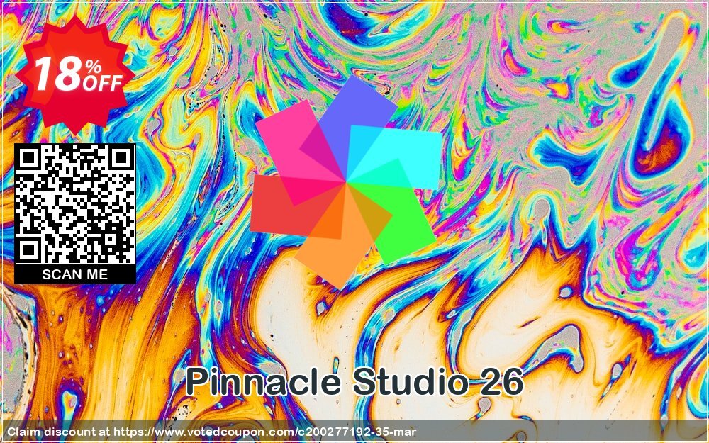 Pinnacle Studio 26 Coupon, discount Offer: Up to 52% Off on Pinnacle products. Promotion: Awesome deals code of Pinnacle Studio 26, tested & approved