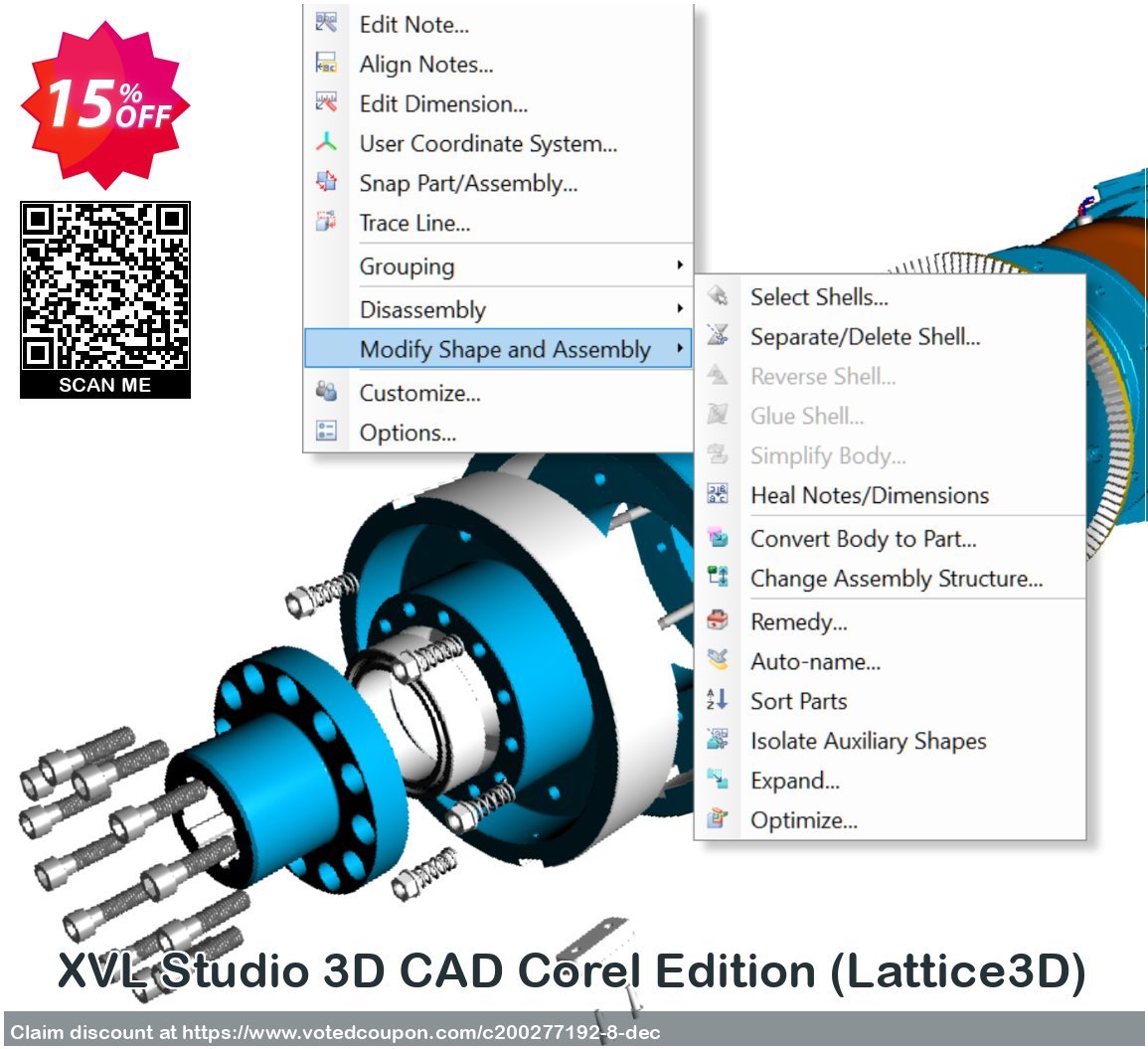 XVL Studio 3D CAD Corel Edition, Lattice3D  Coupon Code Oct 2023, 15% OFF - VotedCoupon