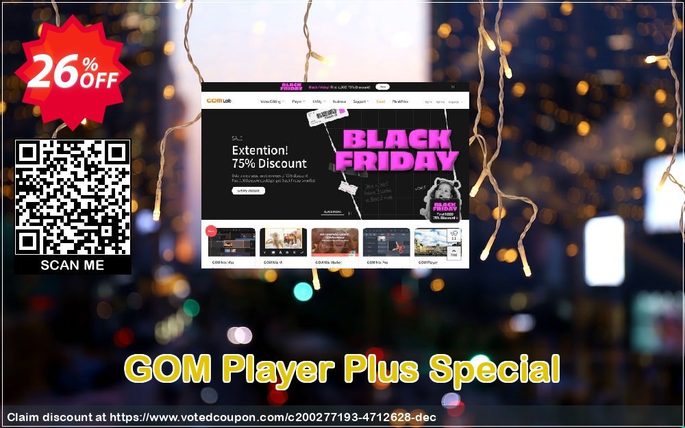 GOM Player Plus Special Coupon, discount 25% Off. Promotion: Formidable promotions code of GOM Player Plus Special 2023