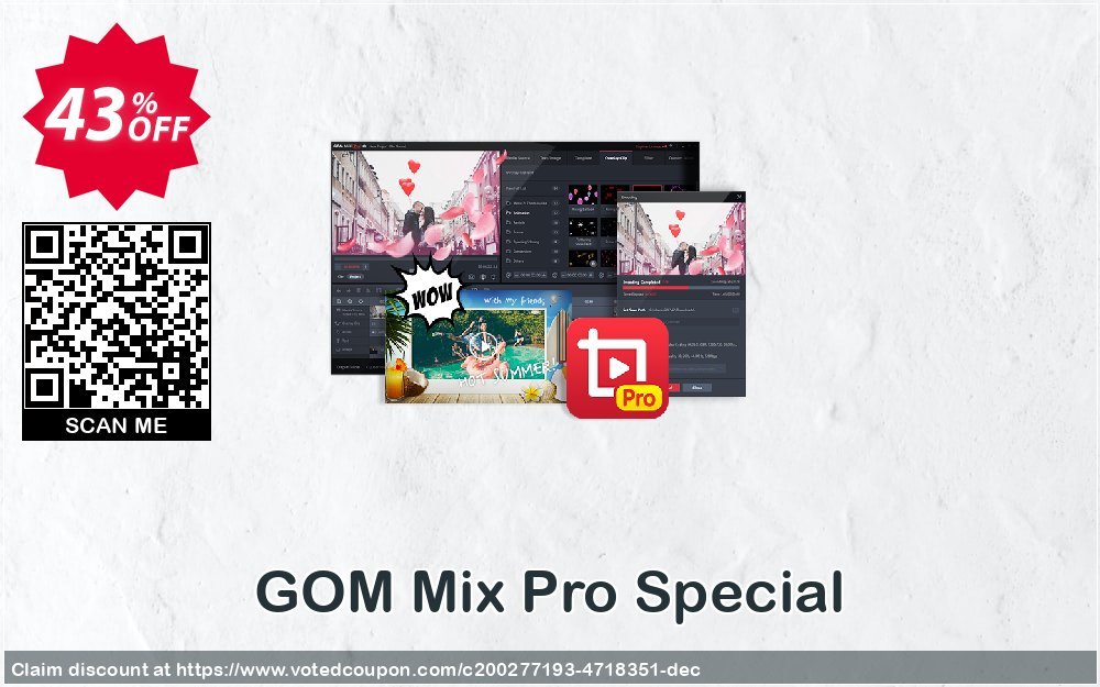 GOM Mix Pro Special Coupon, discount 43% OFF GOM Mix Pro Special Dec 2023. Promotion: Wonderful offer code of GOM Mix Pro Special, tested in December 2023