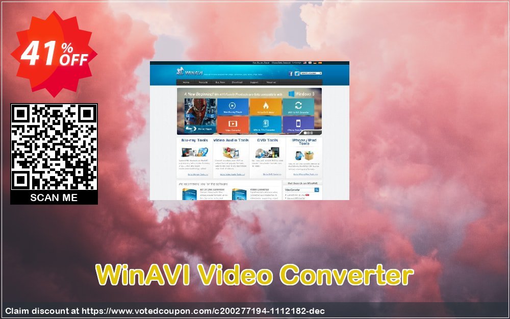 WinAVI Video Converter Coupon, discount WinAVI Video Converter Exclusive promo code 2024. Promotion: Imposing discount code of WinAVI Video Converter 2024