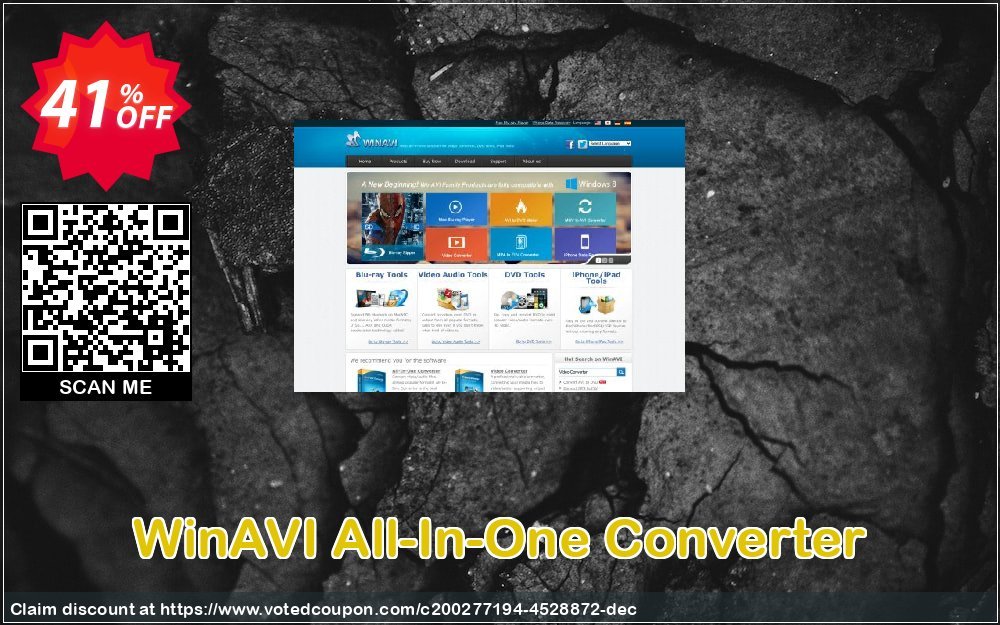 WinAVI All-In-One Converter Coupon, discount WinAVI All-In-One Converter Amazing deals code 2023. Promotion: Exclusive sales code of WinAVI All-In-One Converter 2023