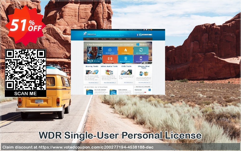 WDR Single-User Personal Plan Coupon, discount WDR Single-User Personal License Super sales code 2024. Promotion: Awesome promotions code of WDR Single-User Personal License 2024