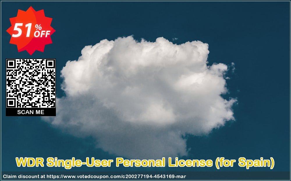 WDR Single-User Personal Plan, for Spain  Coupon, discount WDR Single-User Personal License (for Spain) Wondrous discount code 2024. Promotion: Wondrous discount code of WDR Single-User Personal License (for Spain) 2024