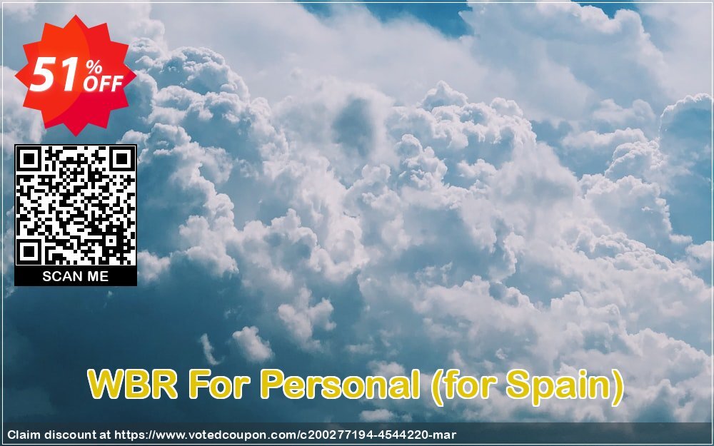 WBR For Personal, for Spain  Coupon, discount WBR For Personal (for Spain) Stirring promo code 2024. Promotion: Stirring promo code of WBR For Personal (for Spain) 2024