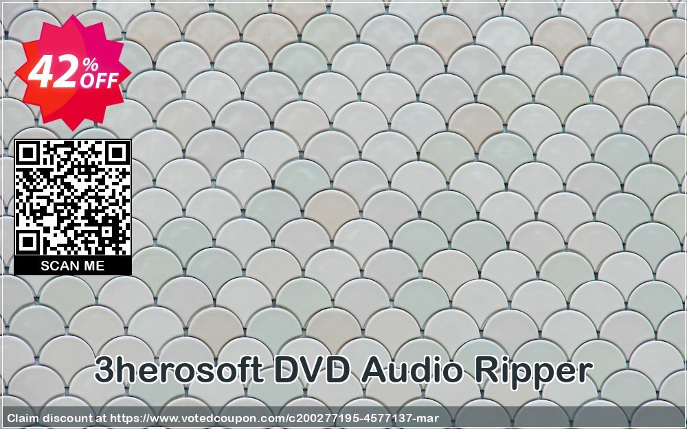 3herosoft DVD Audio Ripper Coupon Code Apr 2024, 42% OFF - VotedCoupon