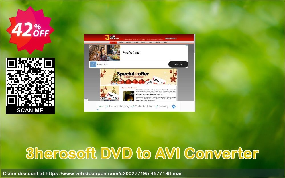 3herosoft DVD to AVI Converter Coupon Code Apr 2024, 42% OFF - VotedCoupon