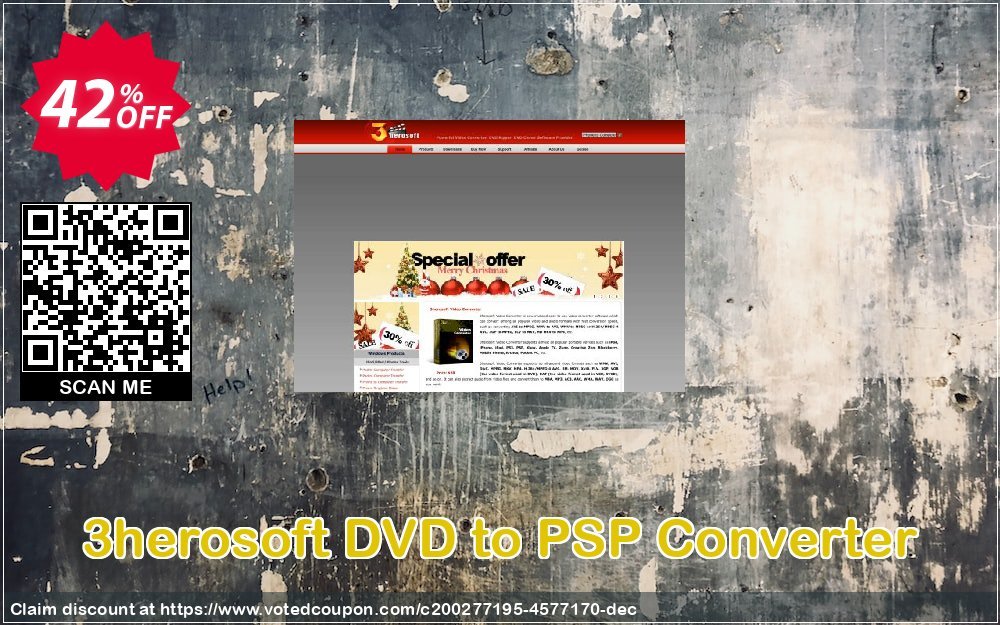 3herosoft DVD to PSP Converter Coupon, discount 3herosoft DVD to PSP Converter Awful promotions code 2023. Promotion: Awful promotions code of 3herosoft DVD to PSP Converter 2023