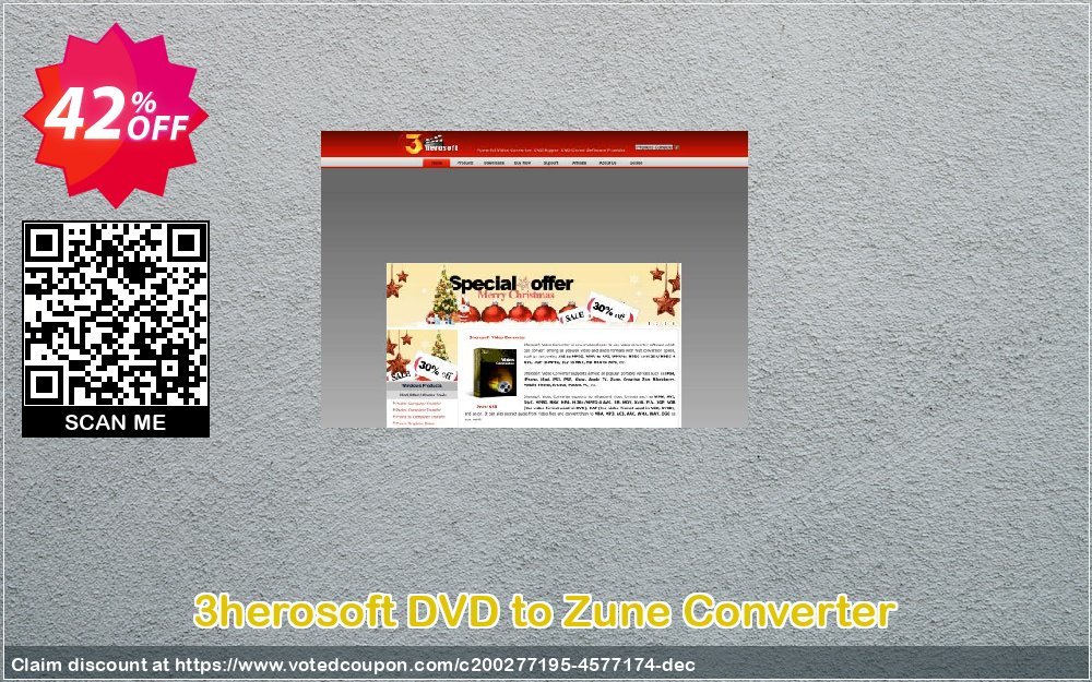 3herosoft DVD to Zune Converter Coupon, discount 3herosoft DVD to Zune Converter Best discount code 2024. Promotion: Best discount code of 3herosoft DVD to Zune Converter 2024